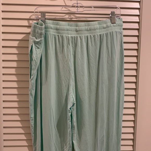 Little Sleepies Sea Foam Green Teal Ultra Soft Bamboo Pajama Pants Size XL - Picture 4 of 8
